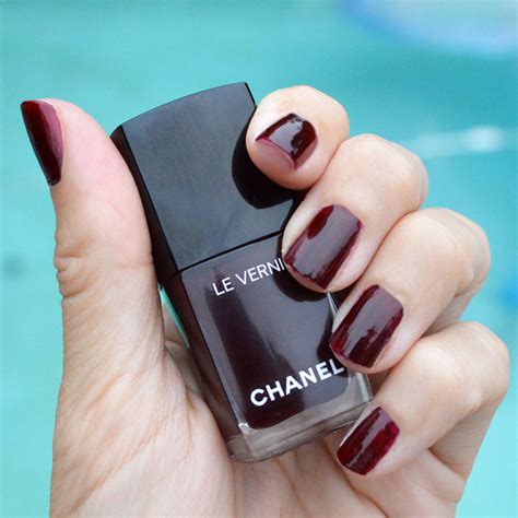 chanel rouge moire nail polish|Chanel in rouge noir review.